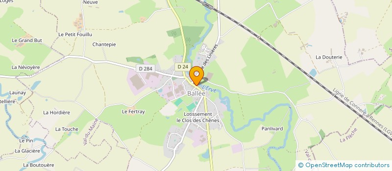 localisation de l'entreprise SEBASTIEN GUEDON,NOTAIRE ASSOCIE  VAL-DU-MAINE