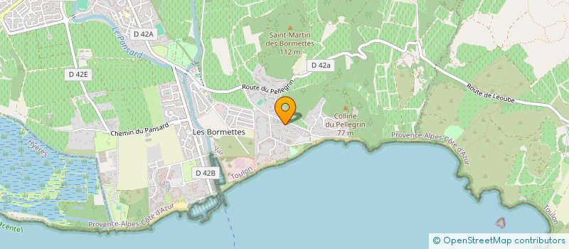 localisation de l'entreprise SEBASTIEN LAUDE S.A.S.U  LA LONDE LES MAURES