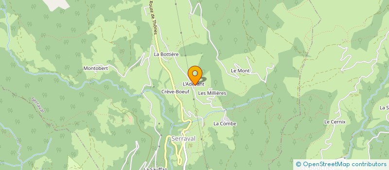 localisation de l'entreprise SEBASTIEN LE GOFF  SERRAVAL