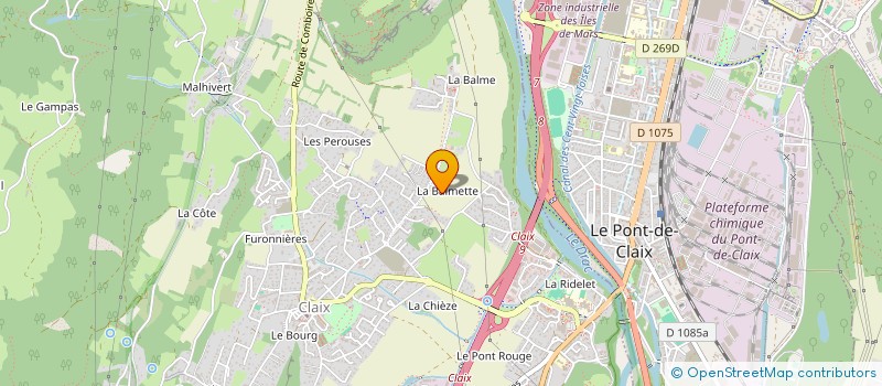 localisation de l'entreprise SEBASTIEN MALAGANNE MOREL  CLAIX