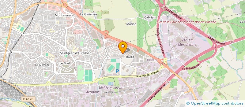 localisation de l'entreprise SEBASTIEN, MELANIE, JULIANA E LUCIA  BEZIERS