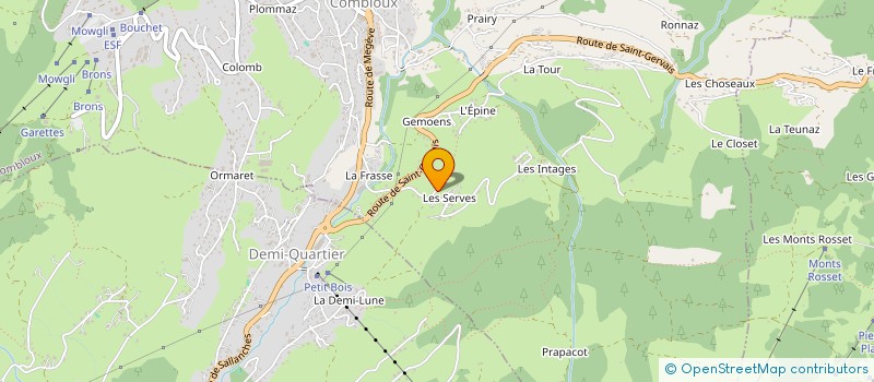 localisation de l'entreprise SEBASTIEN MONTAZ-ROSSET  COMBLOUX