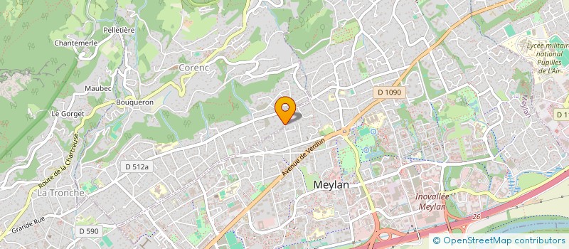 localisation de l'entreprise SEBASTIEN-MONTORGE  CORENC