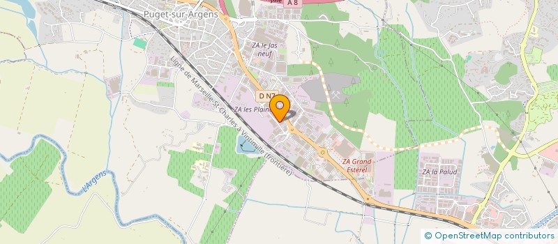 localisation de l'entreprise SEBASTIEN NAJAS à PUGET-SUR-ARGENS