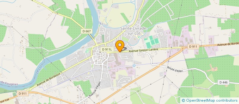 localisation de l'entreprise SEBASTIEN PEINTURE INDUSTRIELLE DU BATIMENT  SAINTE-LIVRADE-SUR-LOT