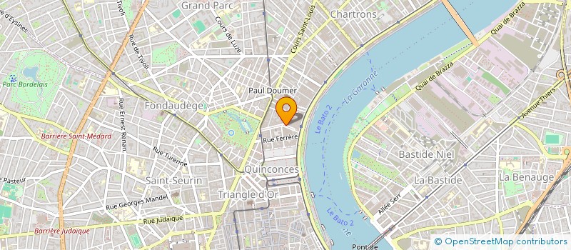 localisation de l'entreprise SEBASTIEN PERONNE AVOCATS  BORDEAUX