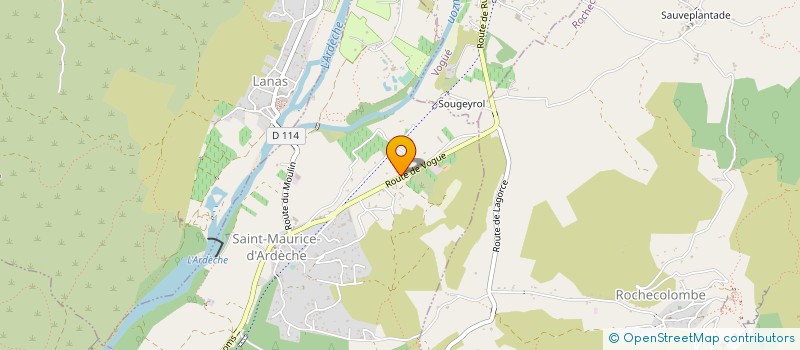 localisation de l'entreprise SEBASTIEN ROBERT à SAINT-MAURICE-D'ARDECHE
