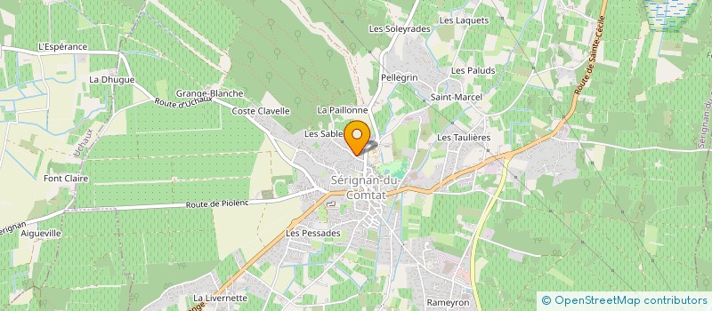 localisation de l'entreprise SEBASTIEN ROCHE  SERIGNAN-DU-COMTAT