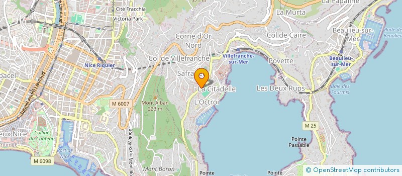 localisation de l'entreprise SEBASTOLI à VILLEFRANCHE-SUR-MER