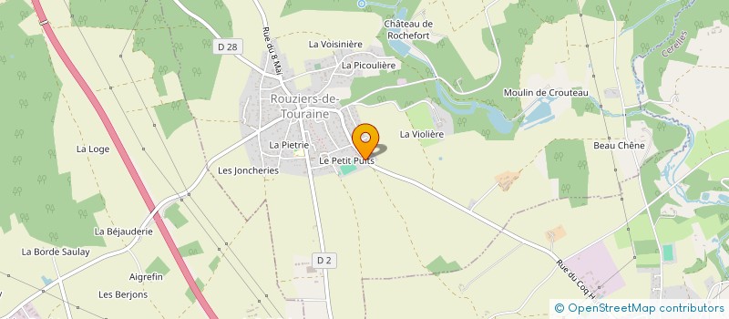 localisation de l'entreprise SEBASTRID à ROUZIERS-DE-TOURAINE