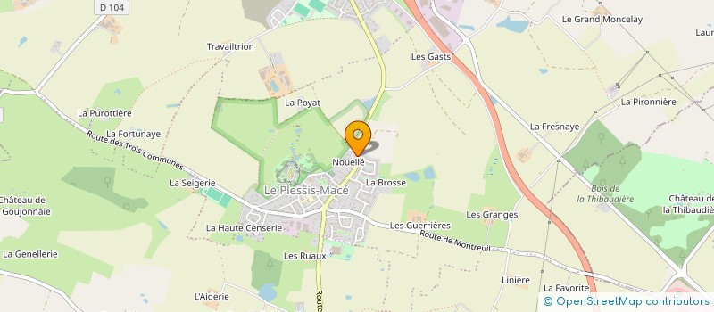localisation de l'entreprise SEBAT à LONGUENEE-EN-ANJOU