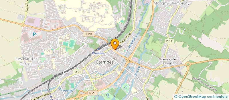 localisation de l'entreprise SEBAT à ETAMPES