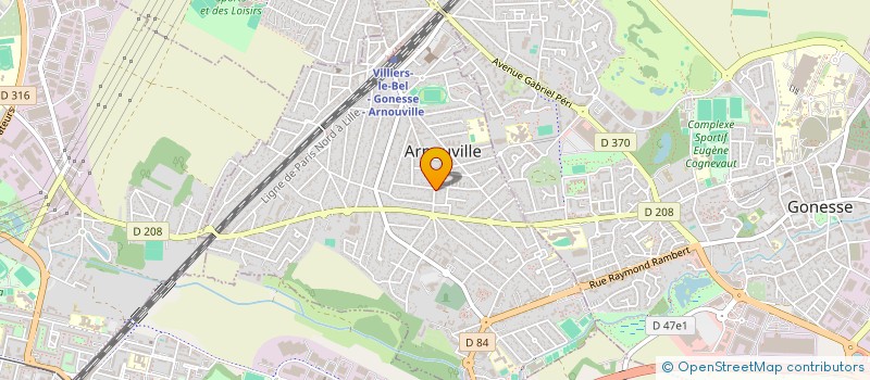 localisation de l'entreprise SEBAT à ARNOUVILLE