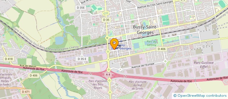 localisation de l'entreprise SEBAT à BUSSY-SAINT-GEORGES