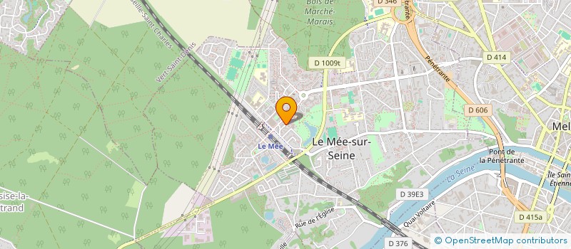 localisation de l'entreprise SEBAT BATIMENT à LE MEE-SUR-SEINE