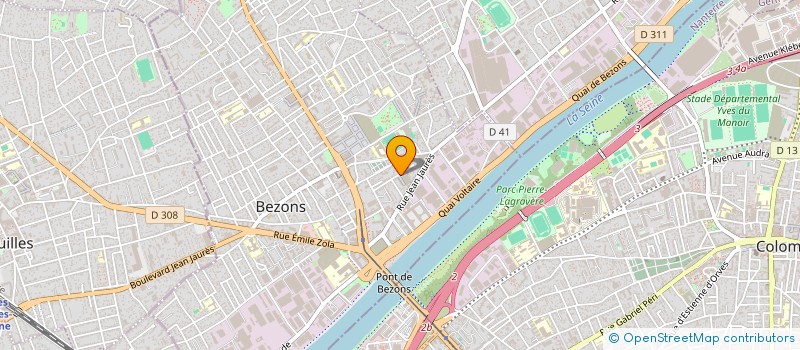 localisation de l'entreprise SEBAT  STE EUROPEENNE DE BATIMENT  BEZONS