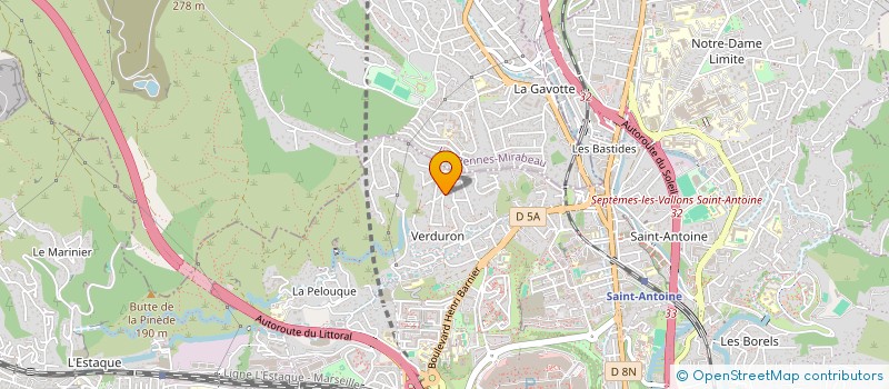 localisation de l'entreprise SEBATELEC à MARSEILLE