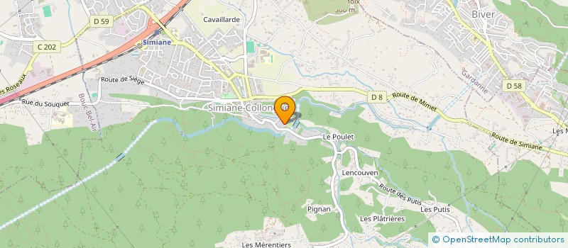 localisation de l'entreprise SEBATITIA  SIMIANE-COLLONGUE