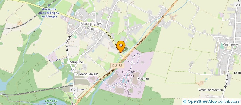 localisation de l'entreprise SEBAUR à MARIGNY-LES-USAGES