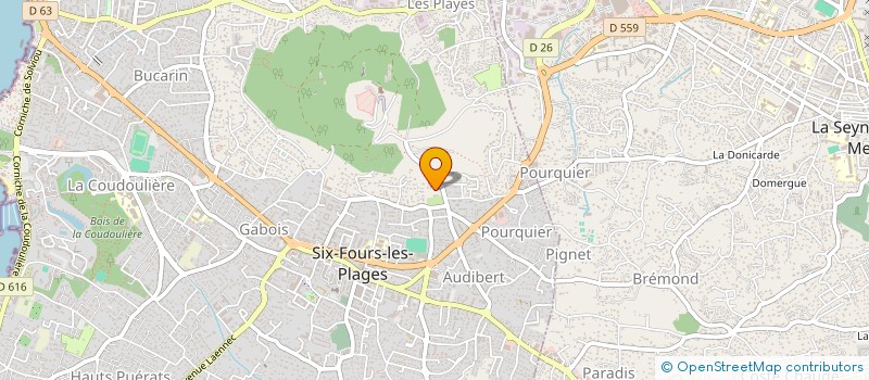 localisation de l'entreprise SEBAUR à SIX-FOURS-LES-PLAGES