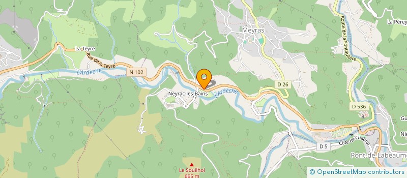 localisation de l'entreprise SEBAYAN INVEST  MEYRAS