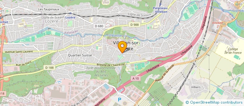 localisation de l'entreprise SEBAZ CONSEIL à VILLEBON-SUR-YVETTE
