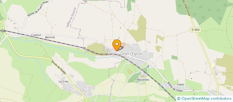 localisation de l'entreprise SEBAZAC TENNIS DE TABLE  SEBAZAC-CONCOURES