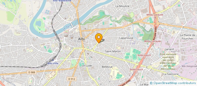 localisation de l'entreprise SEBBIEN à ALBI