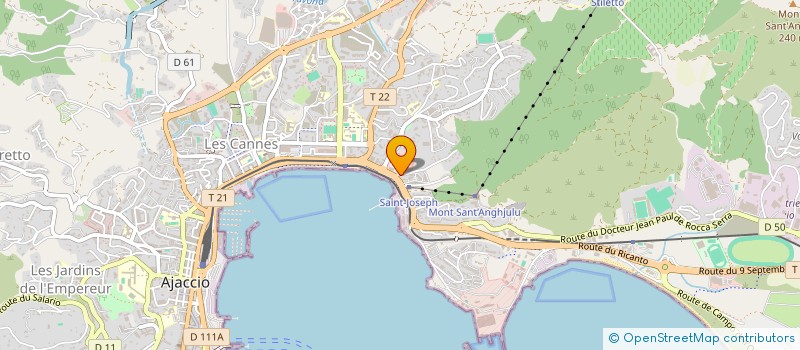 localisation de l'entreprise SEBCAST  AJACCIO