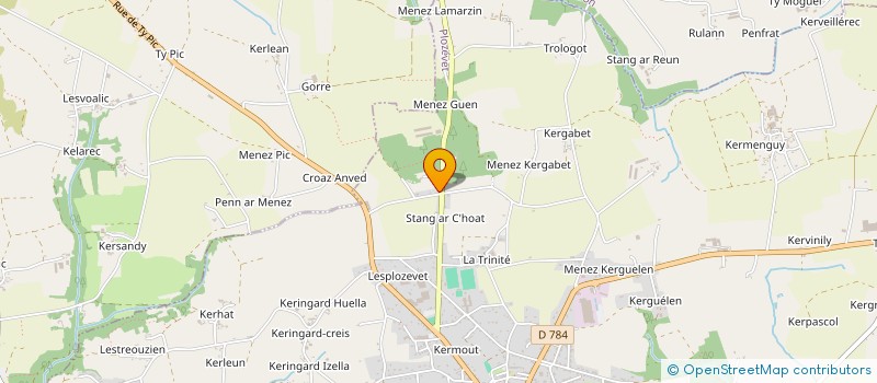 localisation de l'entreprise SEBCO  PLOGASTEL ST GERMAIN