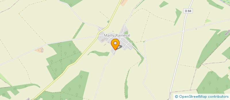 localisation de l'entreprise SEBDO PEINTURE  MAILLY-RAINEVAL