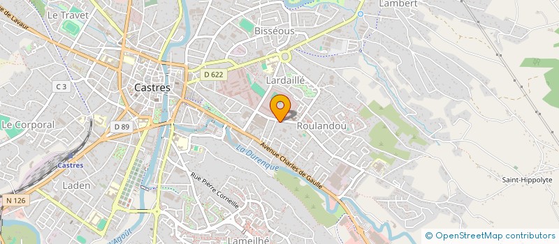 localisation de l'entreprise SEBEAU  CASTRES