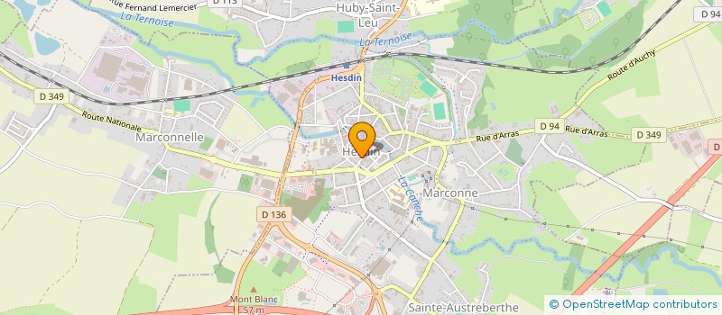 localisation de l'entreprise SEBEAU  HESDIN