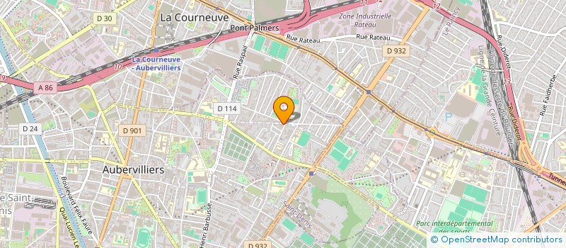 localisation de l'entreprise SEBEEM BOULANGERIE à AUBERVILLIERS