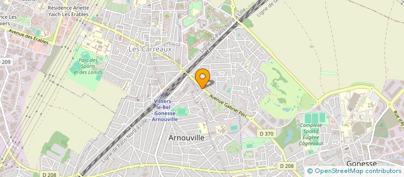 localisation de l'entreprise SEBELEC  GONESSE