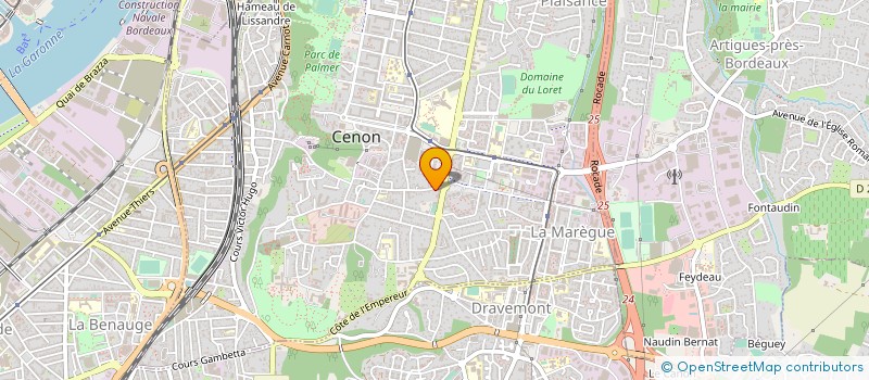 localisation de l'entreprise SEBELO à CENON