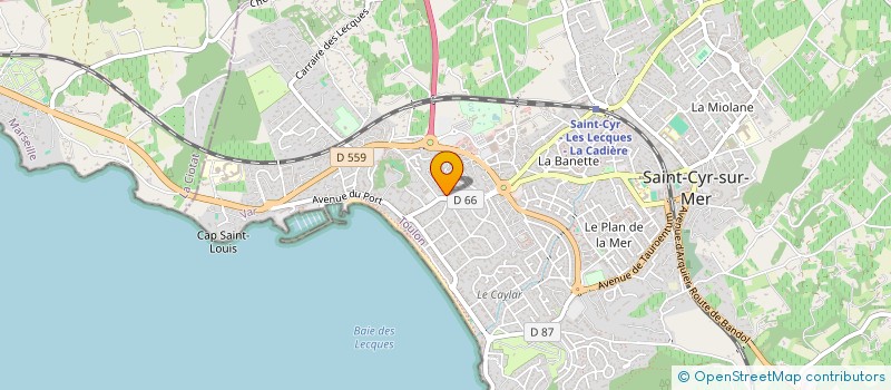 localisation de l'entreprise SEBEN 2 à SAINT-CYR-SUR-MER