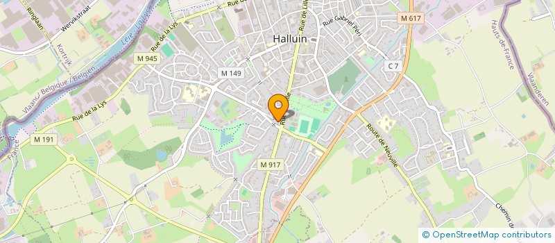 localisation de l'entreprise SEBEN  HALLUIN