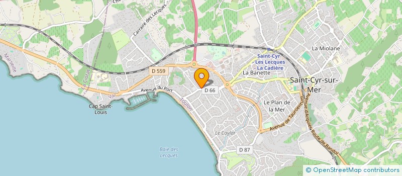 localisation de l'entreprise SEBEN à SAINT-CYR-SUR-MER