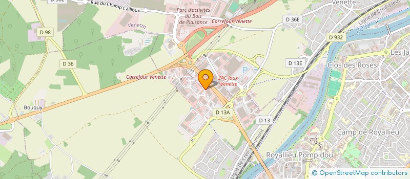 localisation de l'entreprise SEBEN  JAUX