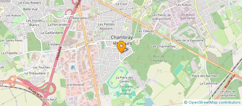 localisation de l'entreprise SEBENAL  CHAMBRAY-LES-TOURS