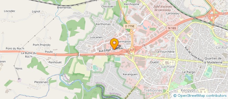 localisation de l'entreprise SEBEST à PLOEREN