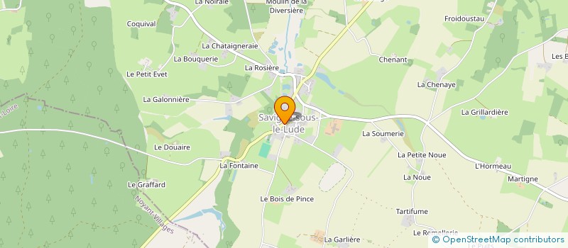 localisation de l'entreprise SEBEVA  SAVIGNE-SOUS-LE-LUDE