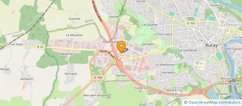 localisation de l'entreprise SEBFLO à AURAY