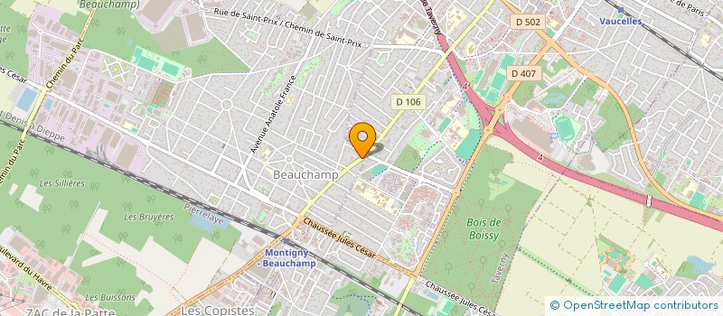 localisation de l'entreprise SEBFORCE CONSULTING  BEAUCHAMP