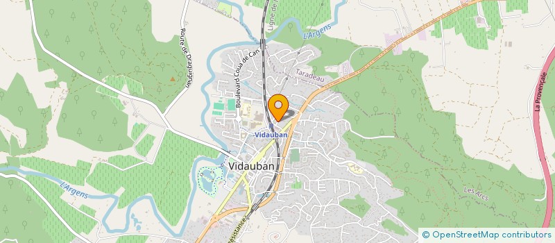 localisation de l'entreprise SEBFORMA à VIDAUBAN