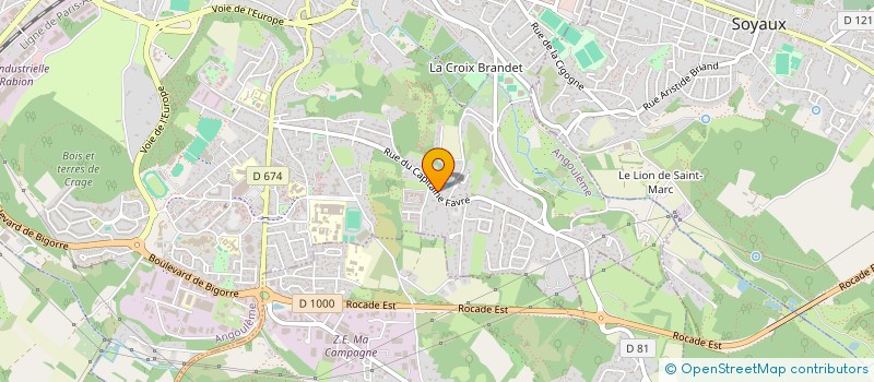localisation de l'entreprise SEBFRA à ANGOULEME