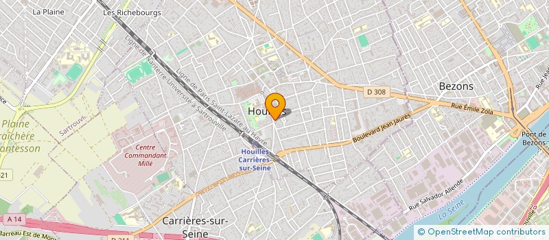 localisation de l'entreprise SEBI CONSTRUCT à HOUILLES