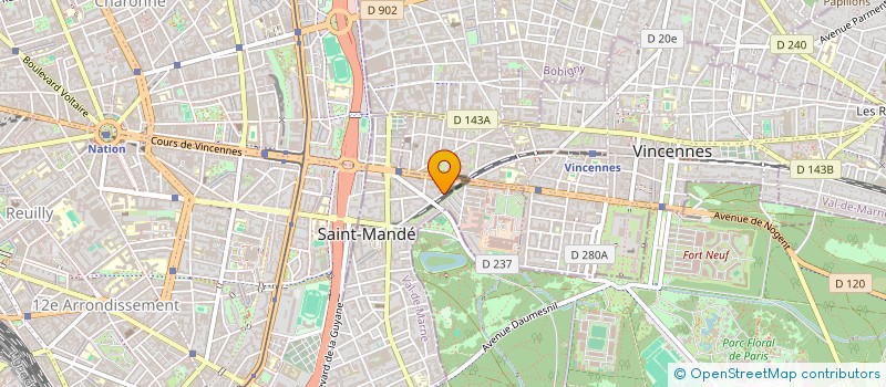 localisation de l'entreprise SEBIEN  COURBEVOIE