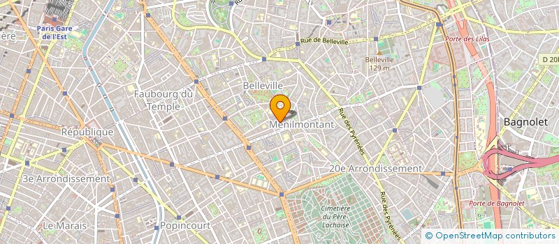 localisation de l'entreprise SEBIL  PARIS